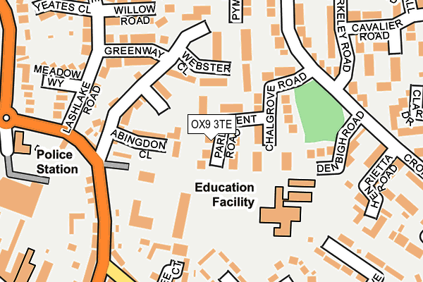 OX9 3TE map - OS OpenMap – Local (Ordnance Survey)