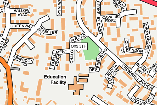 OX9 3TF map - OS OpenMap – Local (Ordnance Survey)