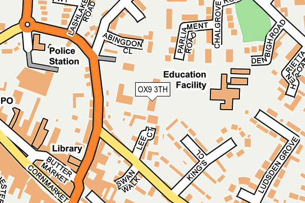 OX9 3TH map - OS OpenMap – Local (Ordnance Survey)