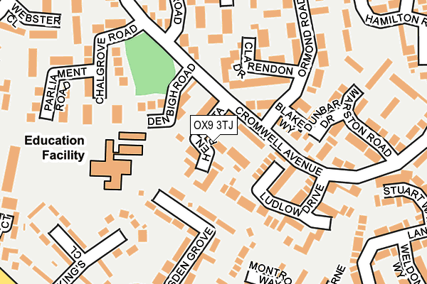 OX9 3TJ map - OS OpenMap – Local (Ordnance Survey)