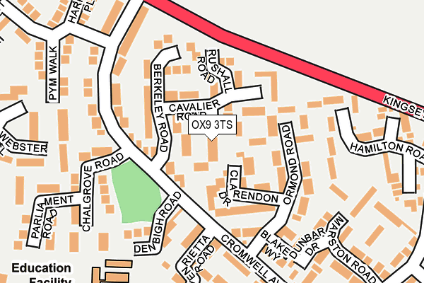 OX9 3TS map - OS OpenMap – Local (Ordnance Survey)