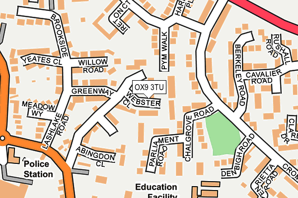 OX9 3TU map - OS OpenMap – Local (Ordnance Survey)