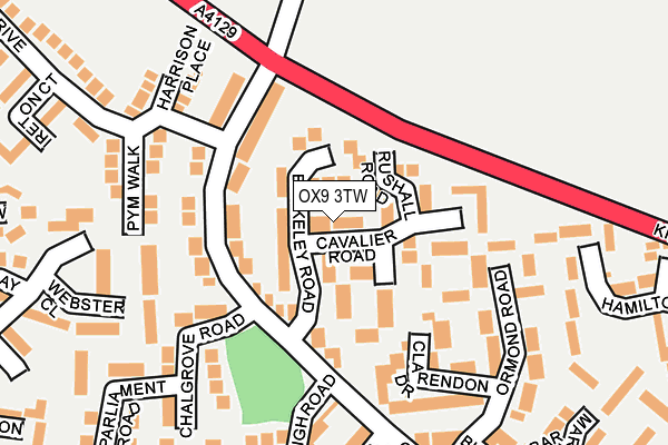 OX9 3TW map - OS OpenMap – Local (Ordnance Survey)