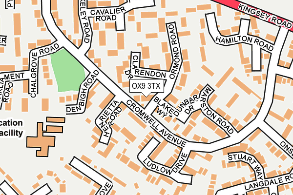 OX9 3TX map - OS OpenMap – Local (Ordnance Survey)