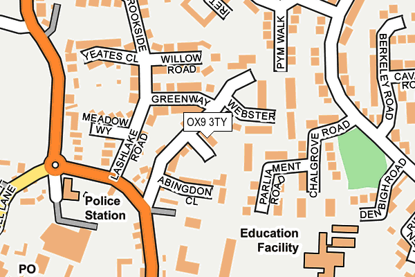 OX9 3TY map - OS OpenMap – Local (Ordnance Survey)