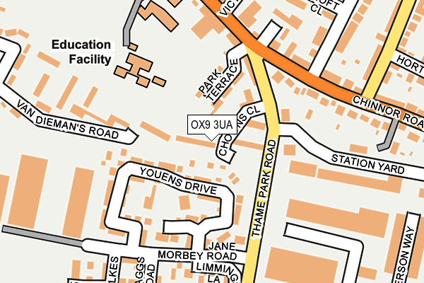 OX9 3UA map - OS OpenMap – Local (Ordnance Survey)