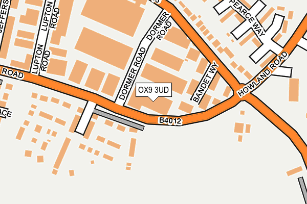 OX9 3UD map - OS OpenMap – Local (Ordnance Survey)