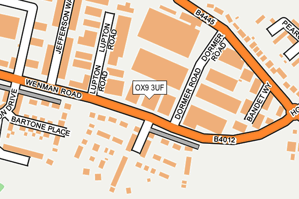 OX9 3UF map - OS OpenMap – Local (Ordnance Survey)