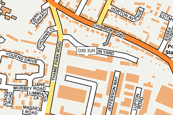 OX9 3UH map - OS OpenMap – Local (Ordnance Survey)