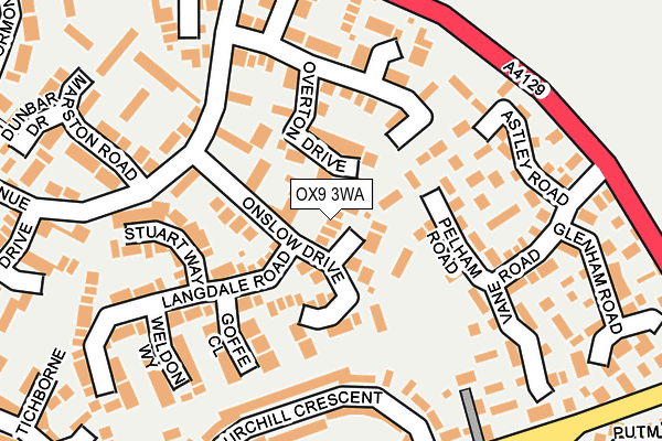 OX9 3WA map - OS OpenMap – Local (Ordnance Survey)
