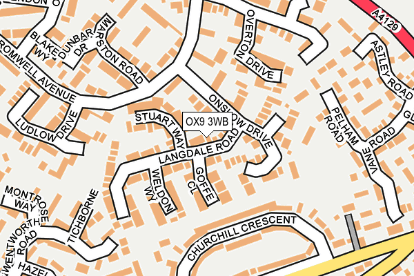 OX9 3WB map - OS OpenMap – Local (Ordnance Survey)