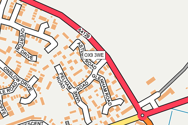 OX9 3WE map - OS OpenMap – Local (Ordnance Survey)