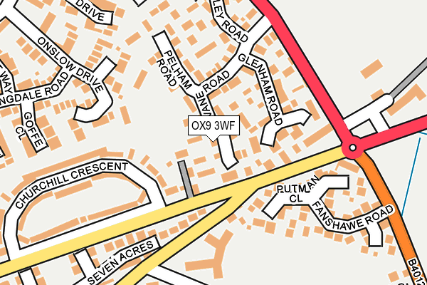 OX9 3WF map - OS OpenMap – Local (Ordnance Survey)