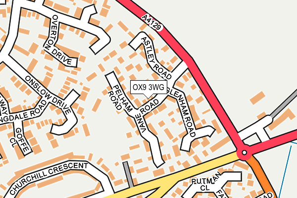 OX9 3WG map - OS OpenMap – Local (Ordnance Survey)