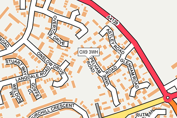 OX9 3WH map - OS OpenMap – Local (Ordnance Survey)