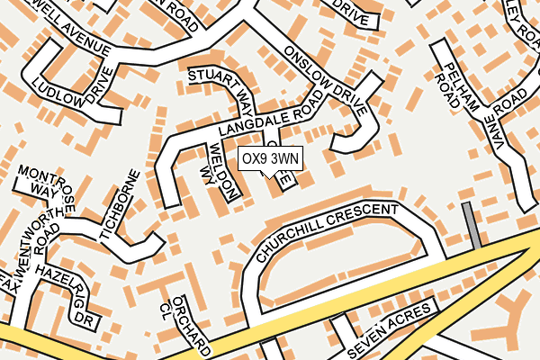 OX9 3WN map - OS OpenMap – Local (Ordnance Survey)