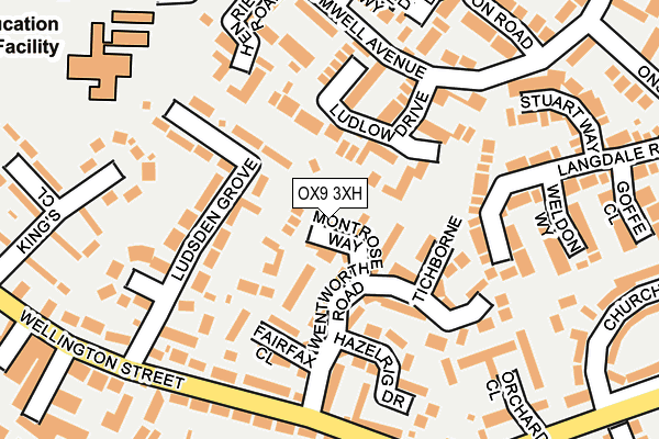 OX9 3XH map - OS OpenMap – Local (Ordnance Survey)