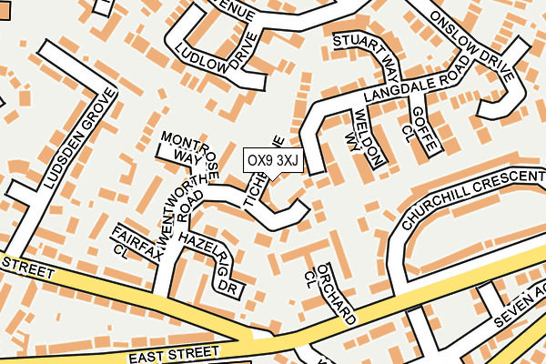 OX9 3XJ map - OS OpenMap – Local (Ordnance Survey)