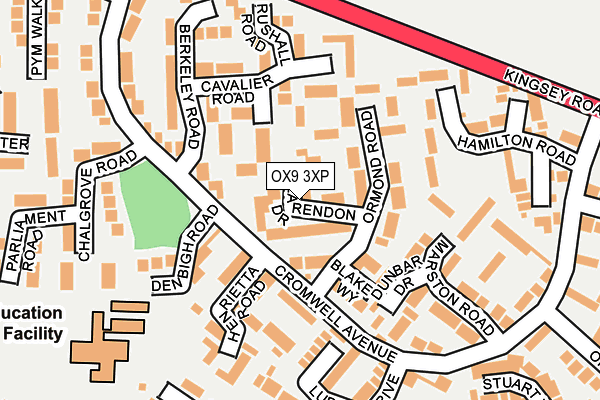 OX9 3XP map - OS OpenMap – Local (Ordnance Survey)