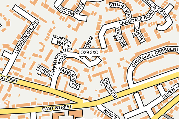 OX9 3XQ map - OS OpenMap – Local (Ordnance Survey)