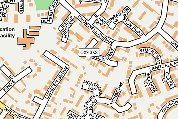 OX9 3XS map - OS OpenMap – Local (Ordnance Survey)