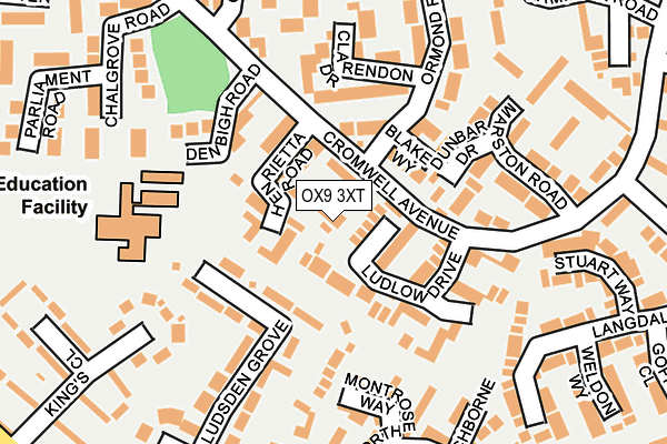 OX9 3XT map - OS OpenMap – Local (Ordnance Survey)