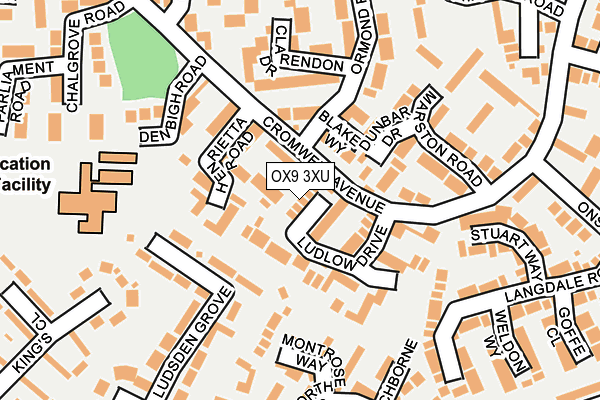 OX9 3XU map - OS OpenMap – Local (Ordnance Survey)