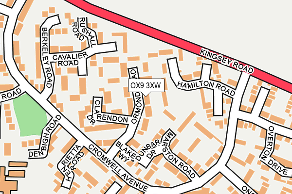 OX9 3XW map - OS OpenMap – Local (Ordnance Survey)