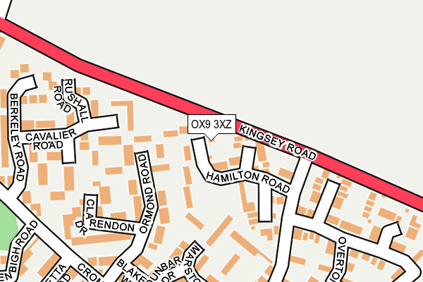 OX9 3XZ map - OS OpenMap – Local (Ordnance Survey)