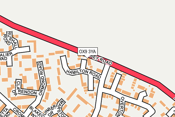 OX9 3YA map - OS OpenMap – Local (Ordnance Survey)