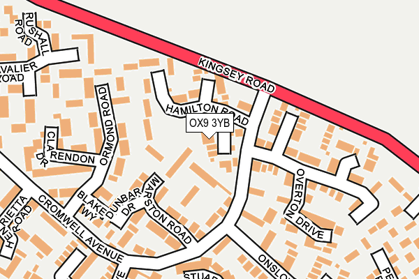 OX9 3YB map - OS OpenMap – Local (Ordnance Survey)