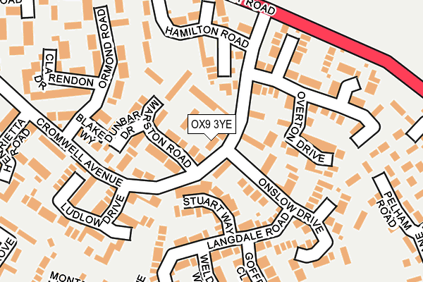 OX9 3YE map - OS OpenMap – Local (Ordnance Survey)