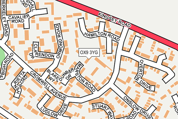 OX9 3YG map - OS OpenMap – Local (Ordnance Survey)