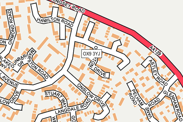 OX9 3YJ map - OS OpenMap – Local (Ordnance Survey)