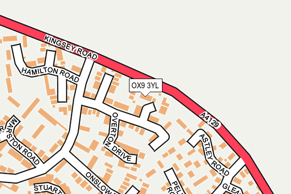 OX9 3YL map - OS OpenMap – Local (Ordnance Survey)