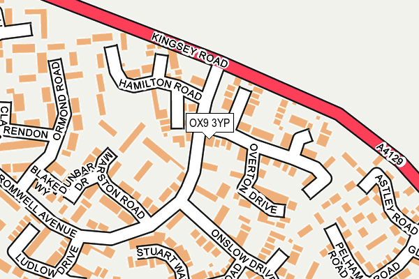 OX9 3YP map - OS OpenMap – Local (Ordnance Survey)