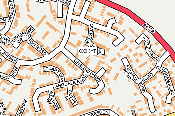OX9 3YT map - OS OpenMap – Local (Ordnance Survey)