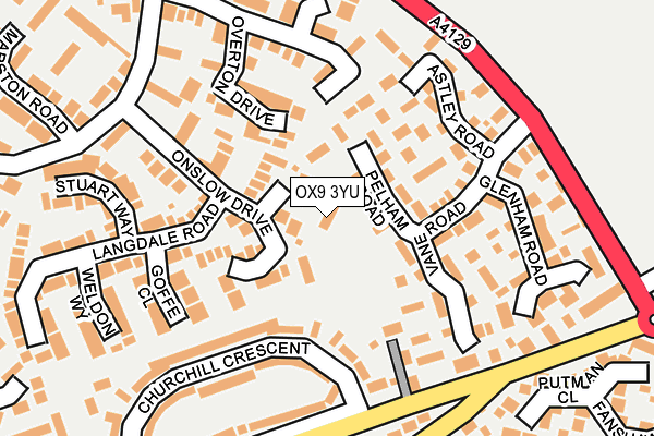 OX9 3YU map - OS OpenMap – Local (Ordnance Survey)