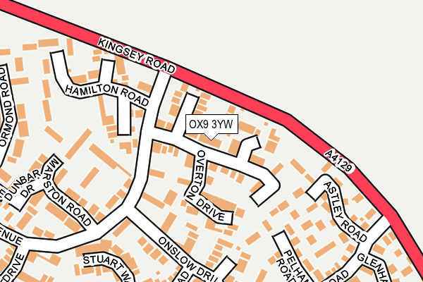 OX9 3YW map - OS OpenMap – Local (Ordnance Survey)