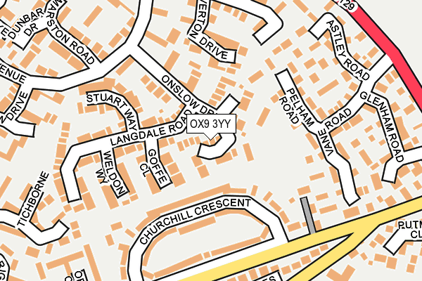 OX9 3YY map - OS OpenMap – Local (Ordnance Survey)