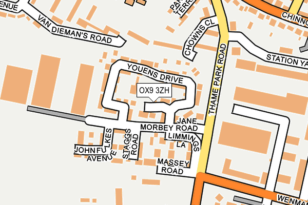 OX9 3ZH map - OS OpenMap – Local (Ordnance Survey)