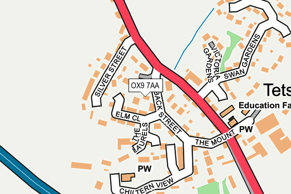 OX9 7AA map - OS OpenMap – Local (Ordnance Survey)