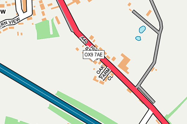 OX9 7AE map - OS OpenMap – Local (Ordnance Survey)