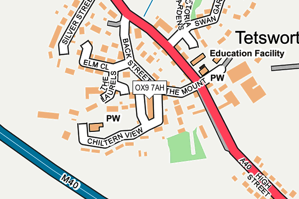 OX9 7AH map - OS OpenMap – Local (Ordnance Survey)