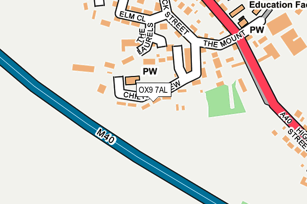 OX9 7AL map - OS OpenMap – Local (Ordnance Survey)