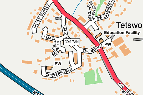 OX9 7AN map - OS OpenMap – Local (Ordnance Survey)