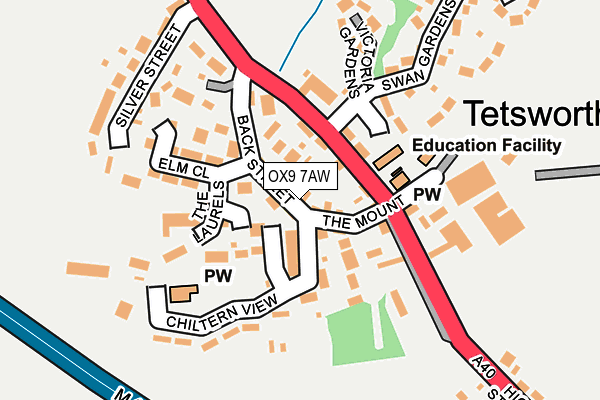 OX9 7AW map - OS OpenMap – Local (Ordnance Survey)