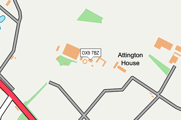 OX9 7BZ map - OS OpenMap – Local (Ordnance Survey)
