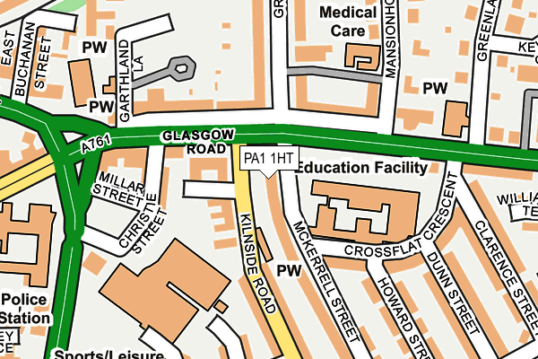 PA1 1HT map - OS OpenMap – Local (Ordnance Survey)