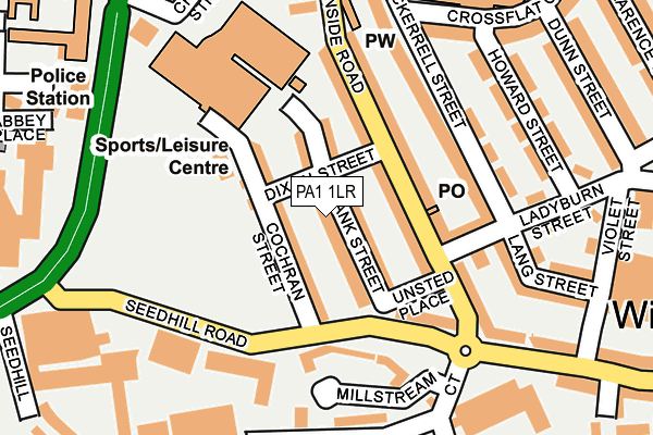 PA1 1LR map - OS OpenMap – Local (Ordnance Survey)
